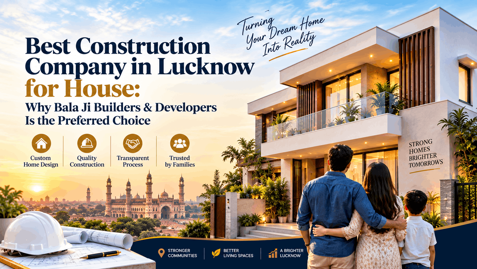 Best Construction Company in Lucknow for House: Why Bala Ji Builders & Developers Is the Preferred Choice